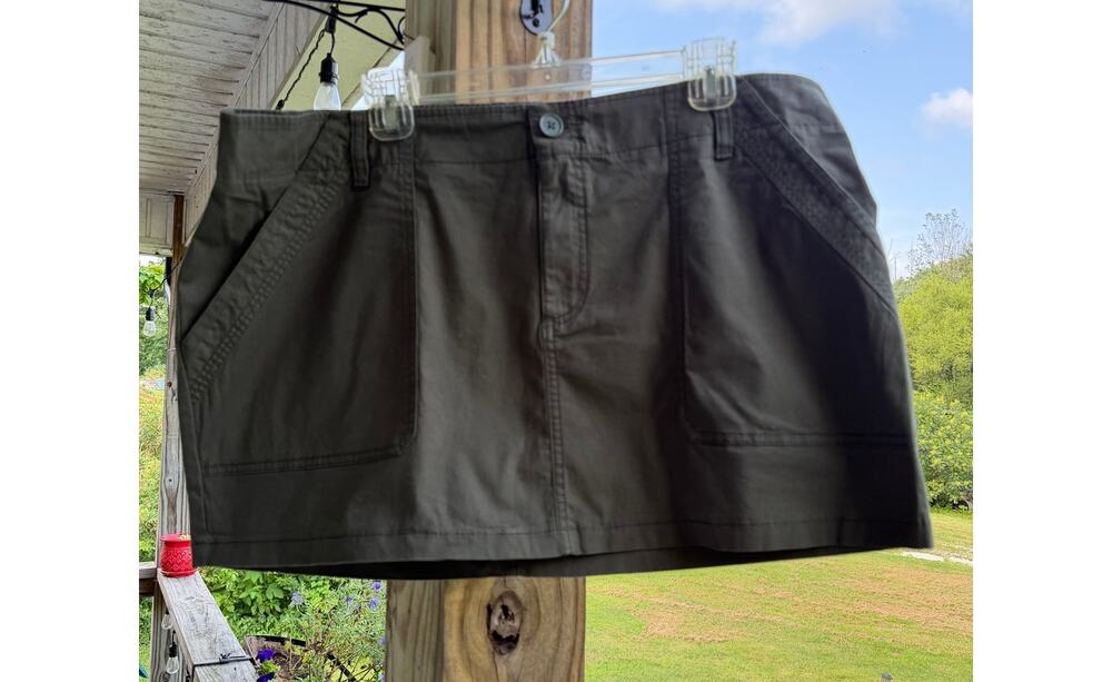 Military Gorpcore Wild Fable Olive Green Utility Mini Skirt XXL Y2K Streetwear